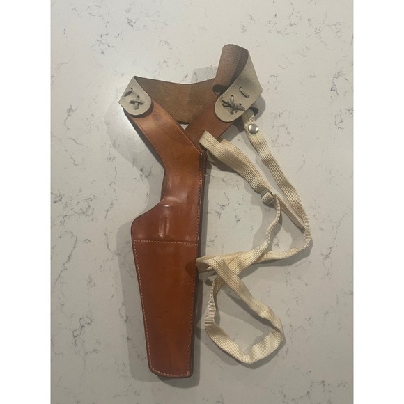 Safariland Leather Shoulder Holster 6" Revolver Patented Brown Right Hand - Picture 1 of 7